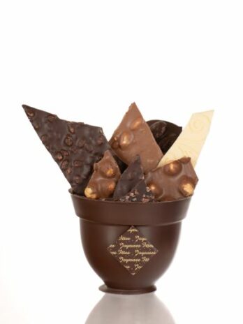 Bouquet de feuilles de chocolat